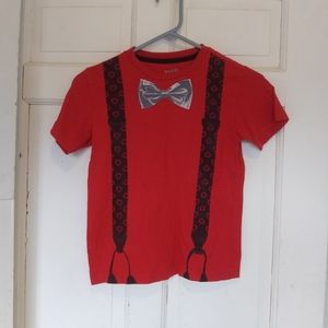 Old navy red tie suit shirt